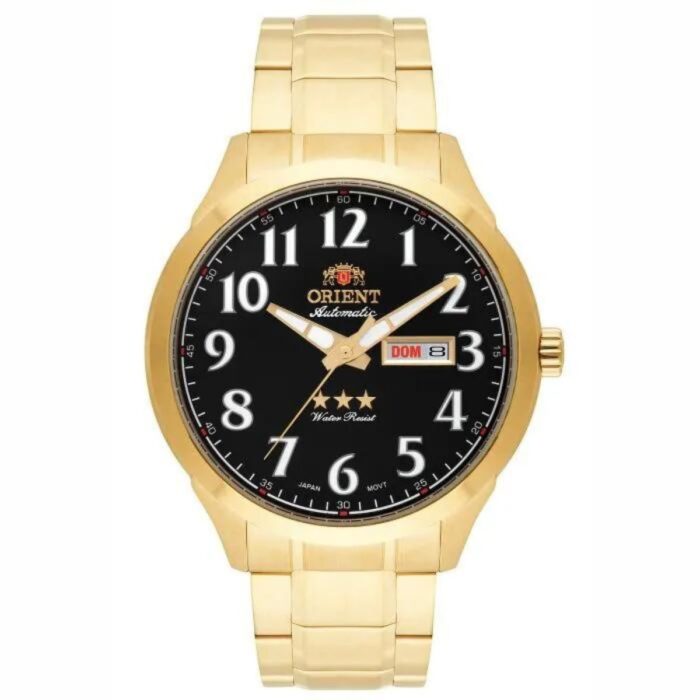Relógio Orient Masculino Automático Dourado - 469GP074F P2KX - Image 1