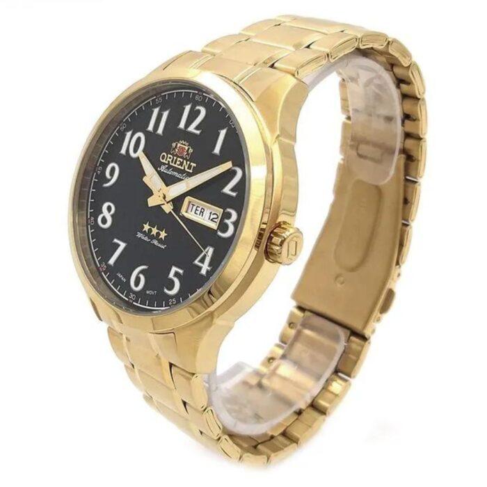 Relógio Orient Masculino Automático Dourado - 469GP074F P2KX - Image 3