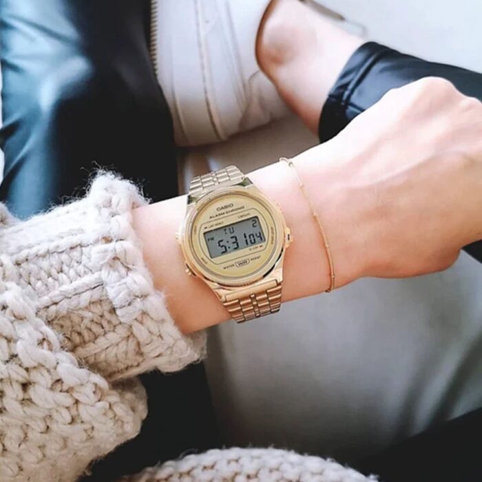 Relógio Casio Vintage Digital Dourado - A171WEG-9ADF-SC - Image 6