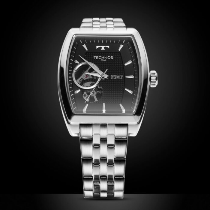 Relógio Technos Masculino Automatico Prata G3265AX/1P - Image 2