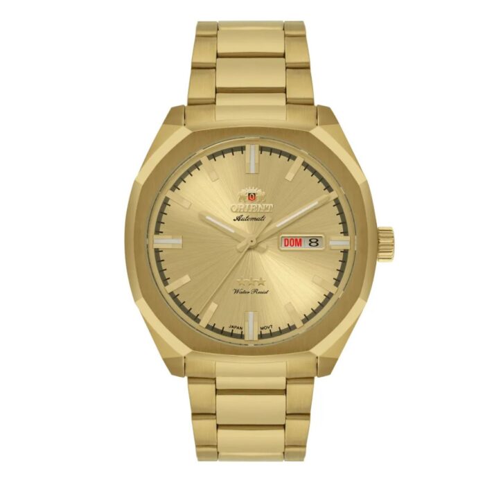 Relógio Orient Masculino Automático Dourado - NH3GG008 C1KX - Image 1