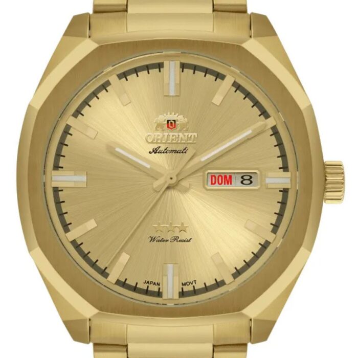 Relógio Orient Masculino Automático Dourado - NH3GG008 C1KX - Image 3