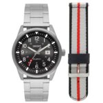 Relógio Orient SolarTech Masculino Aço/Nylon MBSS1451 P2SX