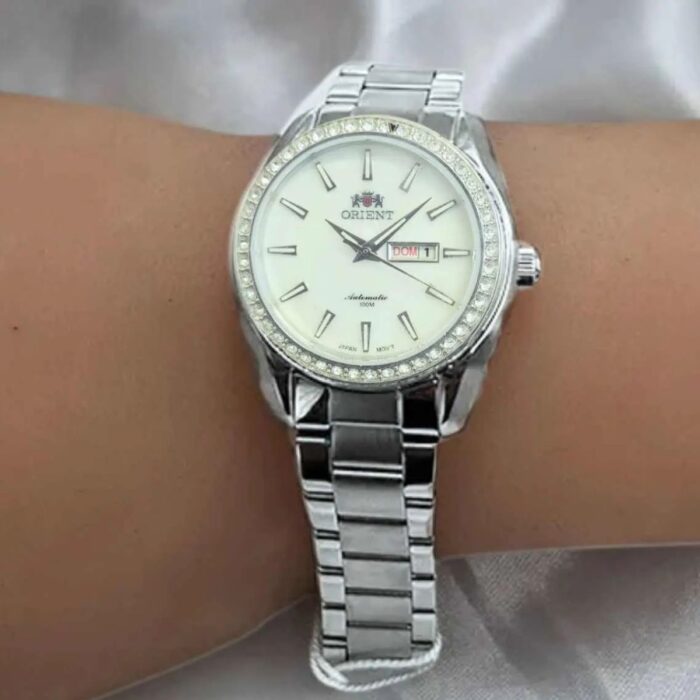 Relógio Orient Feminino Prata Automático - NH6SS004 B1SX - Image 5