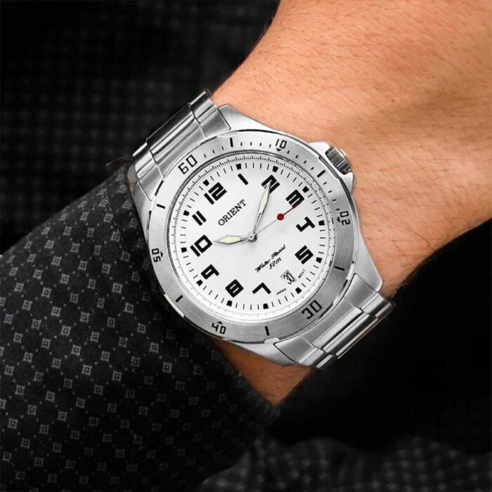 Relógio Orient Analógico Masculino Branco - MBSS1155A S2SX - Image 5