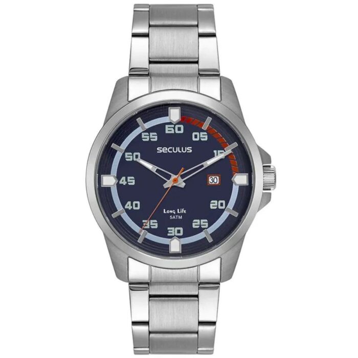 Relógio Seculus Masculino Prata 44199G0SVNA2 - Image 1