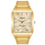 Relógio Orient Masculino Dourado Quadrado - GGSS1007 S2KX