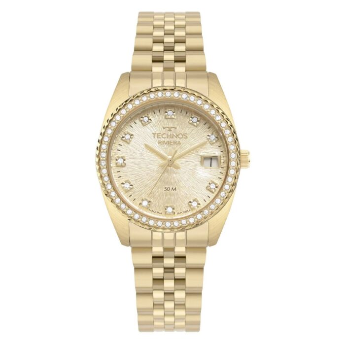 Relógio Technos Feminino Riviera Dourado - 2117LFK/1D - Image 1