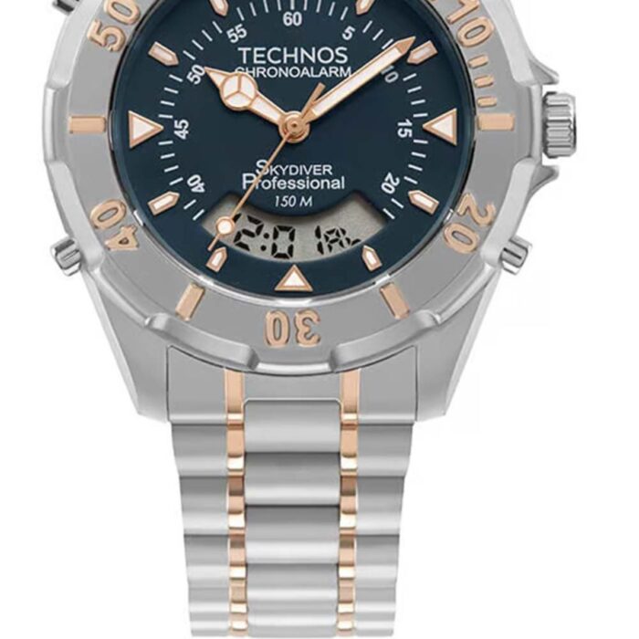 Relógio Technos Masculino Skydiver Bicolor - WT2050AR/1A - Image 4