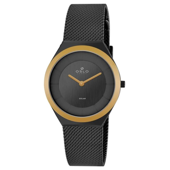 Relógio Oslo Feminino Slim Solar Preto - OFTSSSVS0005 P1PX - Image 1