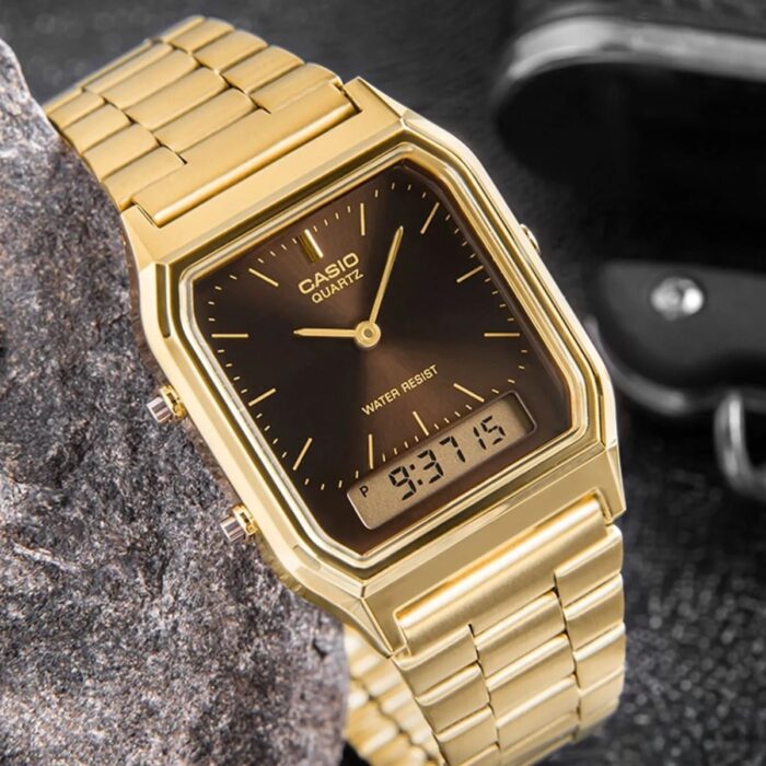 Relógio Casio Vintage Dourado - AQ-230GA-5AMQY - Image 2