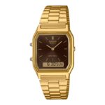 Relógio Casio Vintage Dourado - AQ-230GA-5AMQY