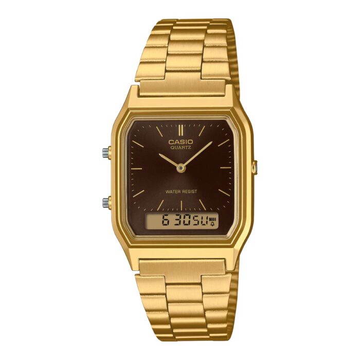 Relógio Casio Vintage Dourado - AQ-230GA-5AMQY - Image 1
