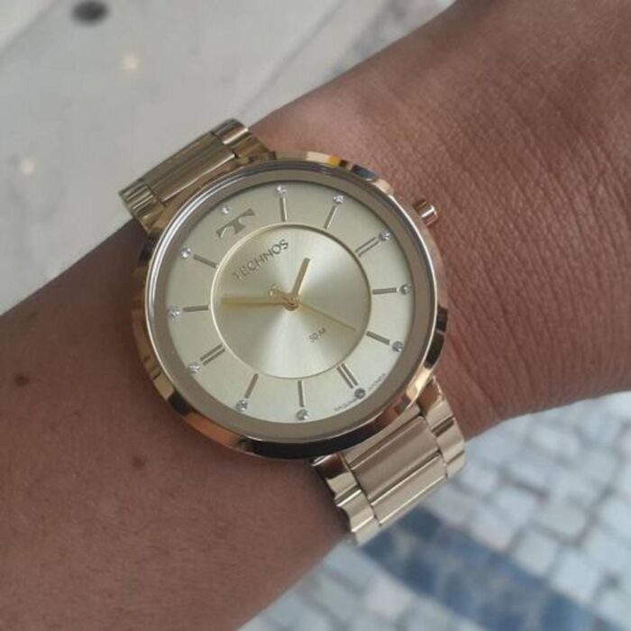 Relógio Technos Feminino Brilho Dourado - 2035MXA/1X - Image 5