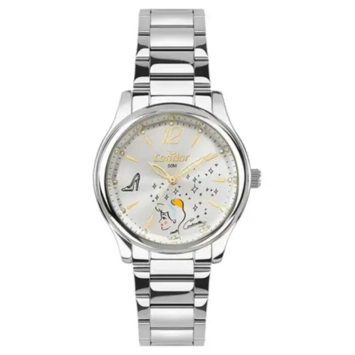 Relógio Condor Disney Feminino Cinderela Prata CO2035NNB/K4K - Image 2