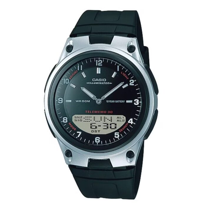 Relógio Casio Masculino Ana-Digi Iluminator - AW-80-1AVDF - Image 1