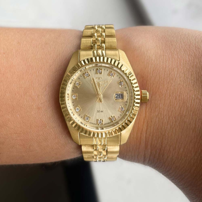 Relógio Technos Feminino Riviera Dourado - 2015CEL/1X - Image 5