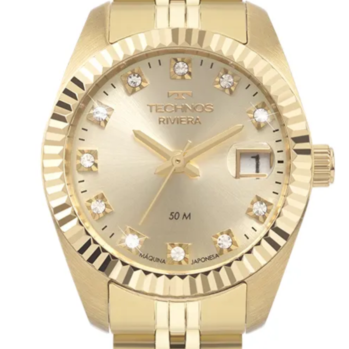 Relógio Technos Feminino Riviera Dourado - 2015CEL/1X - Image 2