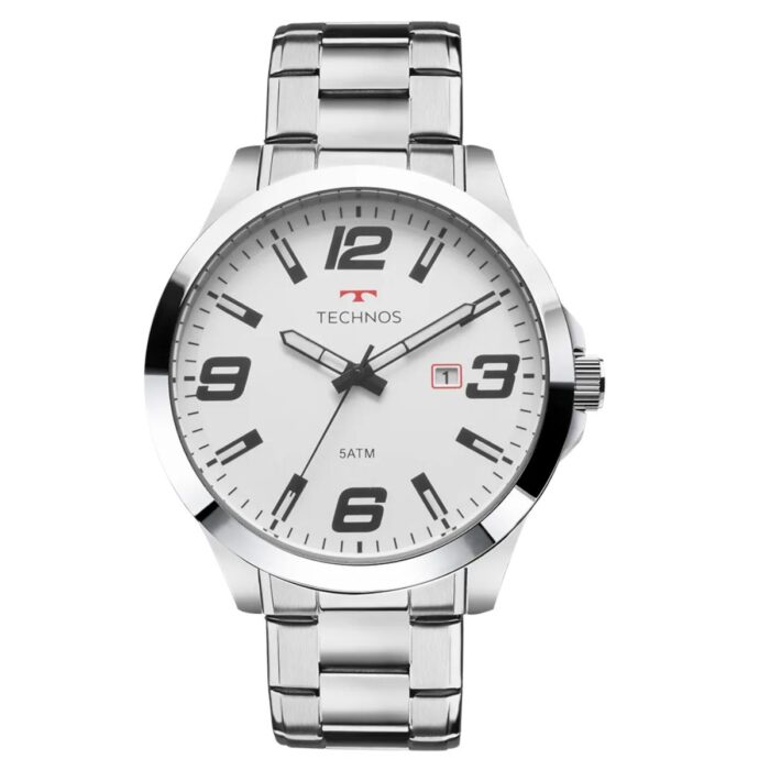 Relógio Technos Masculino Racer Prata - 2115MOLS/1B - Image 1