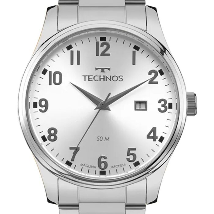 Relógio Technos Masculino Steel Prata - 2115TZC/1K - Image 2