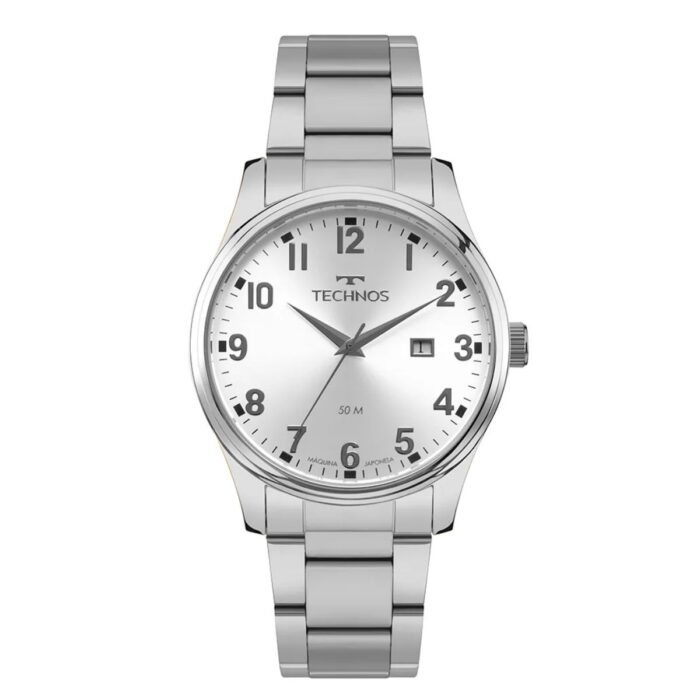 Relógio Technos Masculino Steel Prata - 2115TZC/1K - Image 1