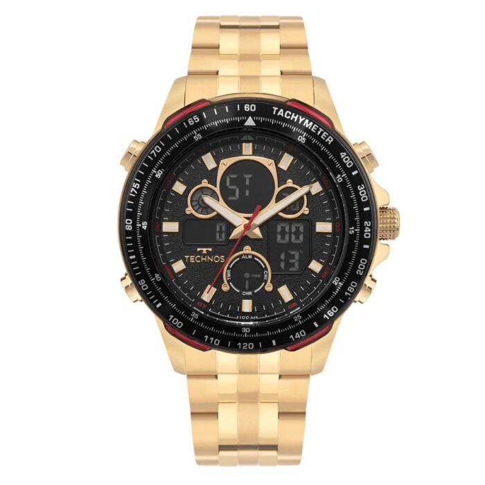 Relógio Technos Masculino Digitech Dourado - BJ4130AA/1P - Image 1