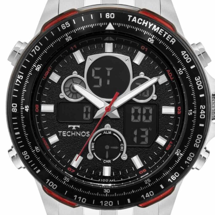 Relógio Technos Masculino Digitech Prata - BJ4130AD/T1P - Image 2