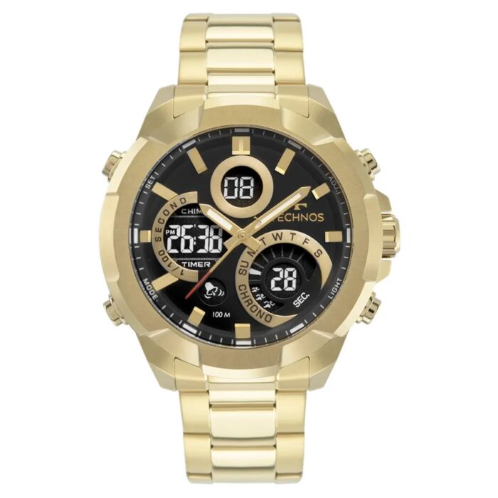 Relógio Technos Masculino Digitech Dourado - W23721AAA/1P - Image 1