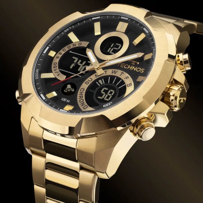 Relógio Technos Masculino Digitech Dourado - W23721AAA/1P - Image 2