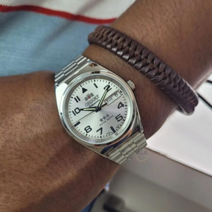 Relógio Orient Masculino Automático Prata - 469SS083NH S2SX - Image 6