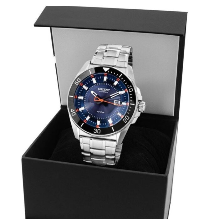 Relógio Orient Masculino SolarTech Prata - MBSS1498 D1SX - Image 3