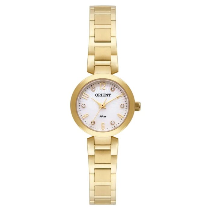 Relógio Orient Mini Dourado Swarovski - FGSS0068 S2KX - Image 1