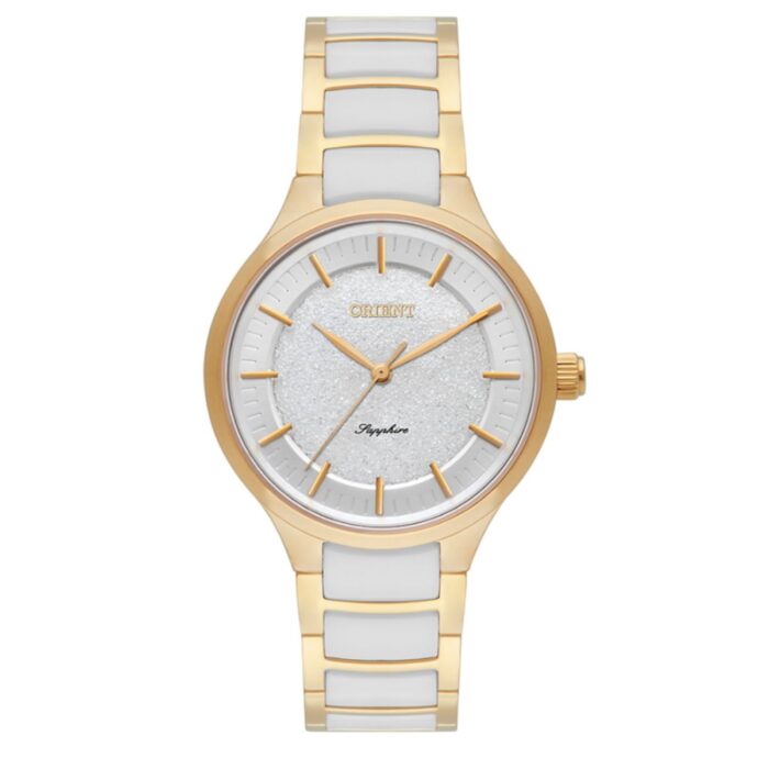 Relógio Orient Femino Dourado Safira - FTSK0008 B1KB - Image 1