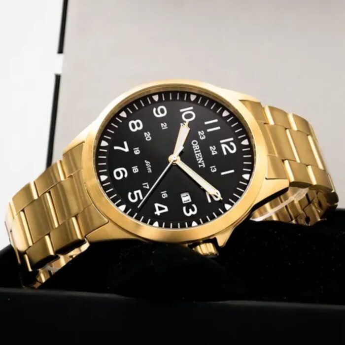 Relógio Orient Masculino Dourado Analógico - MGSS1199 P2KX - Image 2