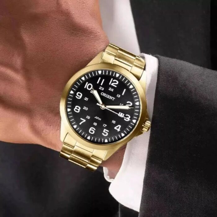 Relógio Orient Masculino Dourado Analógico - MGSS1199 P2KX - Image 5