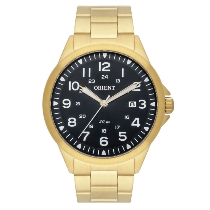 Relógio Orient Masculino Dourado Analógico - MGSS1199 P2KX - Image 1