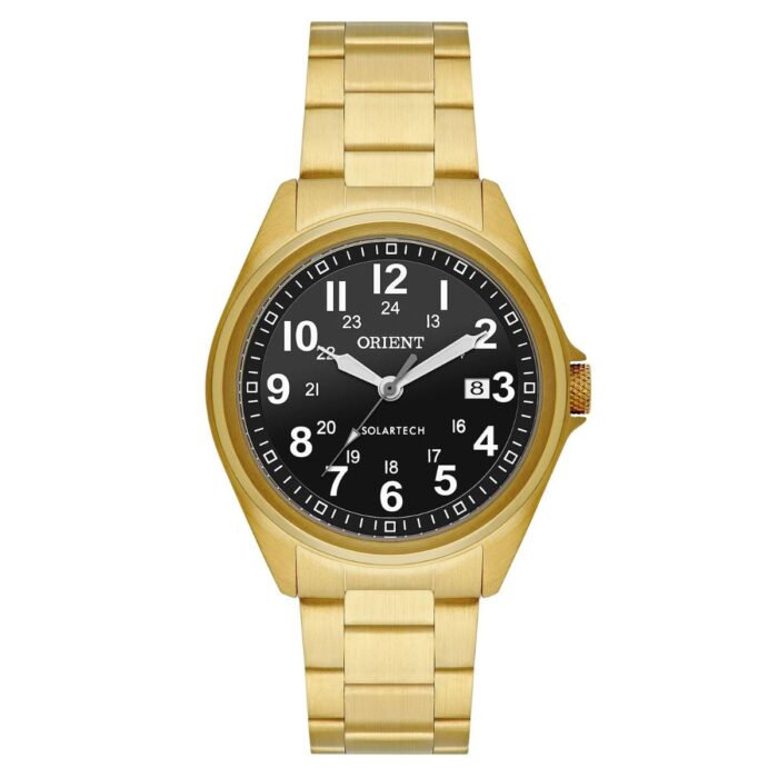 Relógio Orient Masculino SolarTech Dourado - MGSS1285 P2KX - Image 1