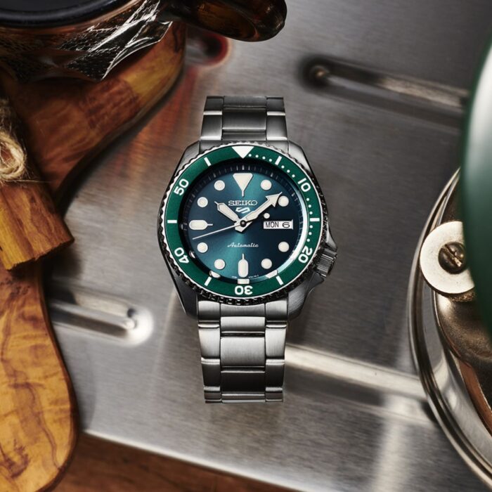 Relógio Seiko 5 Sports Automático Verde - SRPD61B1 E1SX - Image 4