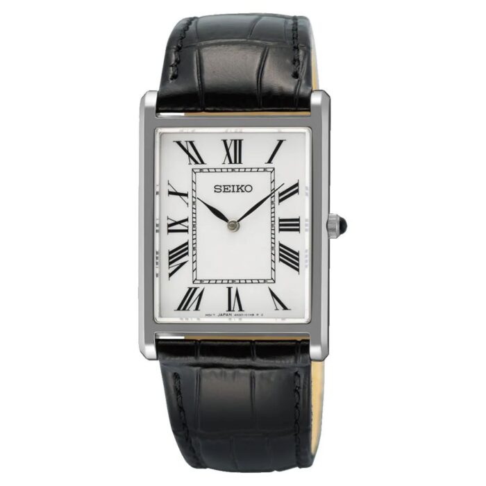 Relógio Seiko Tank Quartz Safira - SWR103B1 B3PX - Image 1