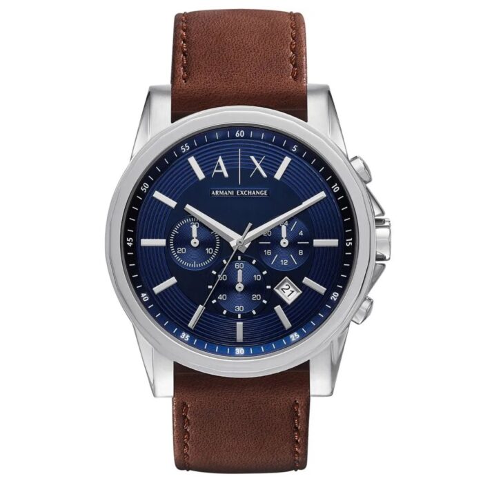 Relógio Armani Exchange A|X Cronógrafo Couro - AX2501B1 D1NX - Image 1