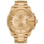 Relógio Diesel Masculino Mega Chief Dourado - DZ4360B1 C2KX