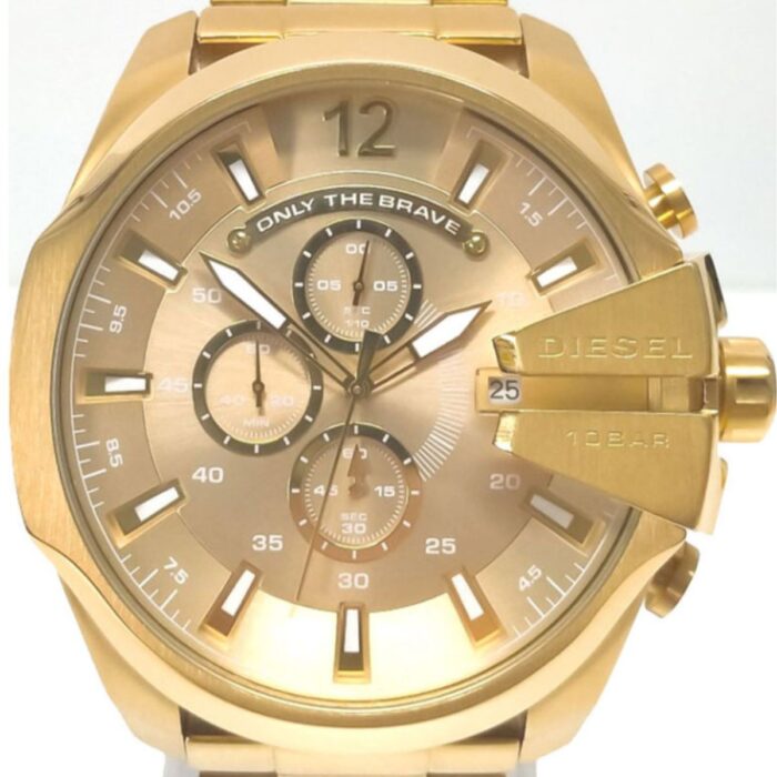 Relógio Diesel Masculino Mega Chief Dourado - DZ4360B1 C2KX - Image 2