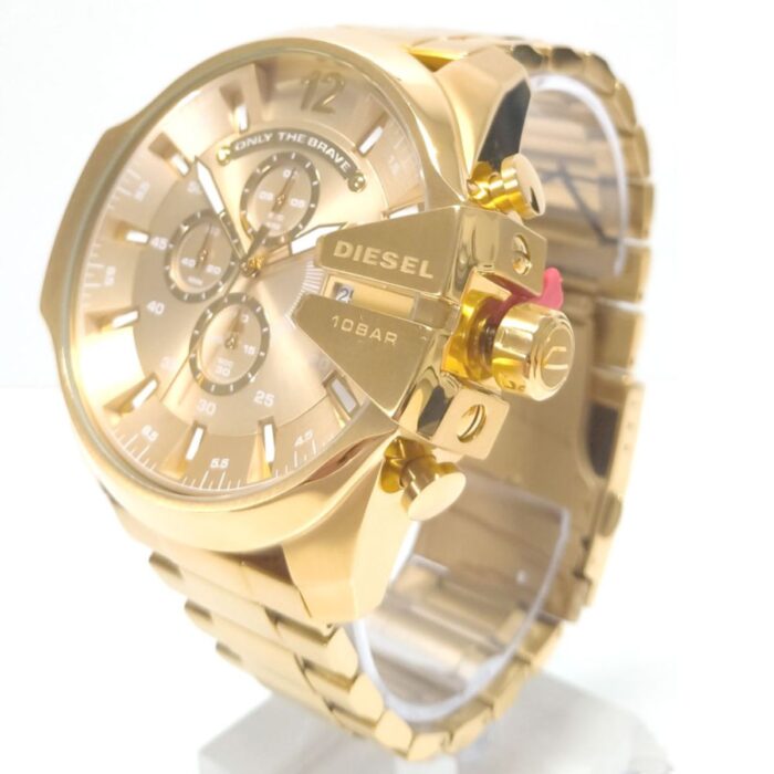 Relógio Diesel Masculino Mega Chief Dourado - DZ4360B1 C2KX - Image 5