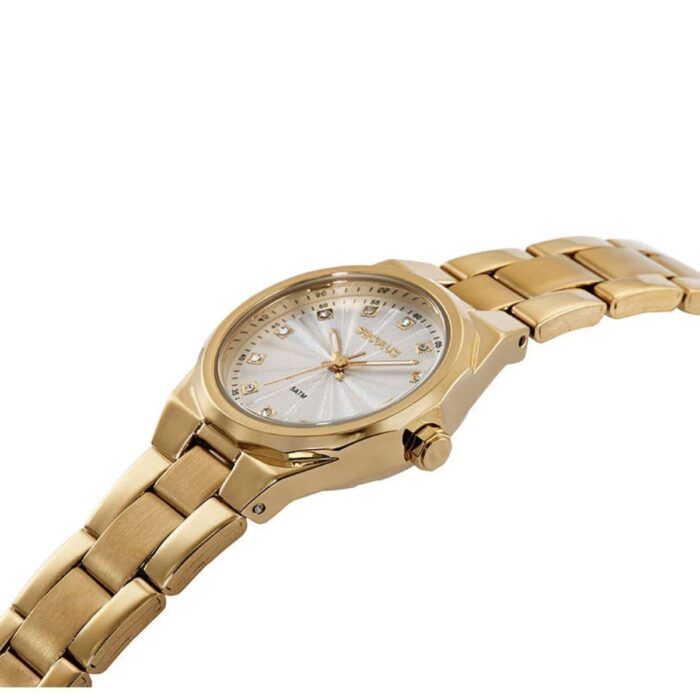 Relógio Seculus Feminino Texturizado Dourado - 23733LPSVDS1 - Image 2