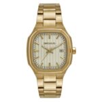 Relógio Seculus Masculino Quadrado Dourado - 44268GPSVDA1