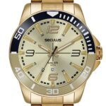 Relógio Seculus Masculino Dourado Analógico - 44212GPSVDA3 - Image 2