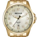 Relógio Seculus Masculino Long Life Dourado - 44200GPSVDA2 - Image 2