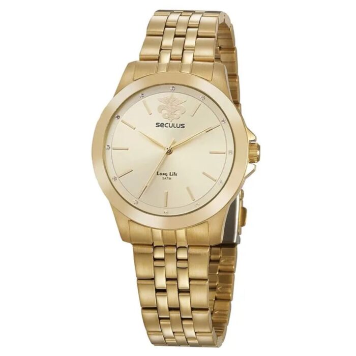 Relógio Seculus Kit Feminino Pedagogia Dourado 20942LPSKDS1 - Image 1