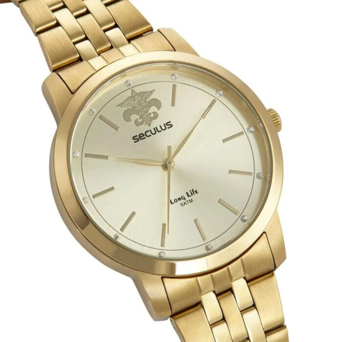 Relógio Seculus Kit Feminino Pedagogia Dourado 20942LPSKDS1 - Image 3