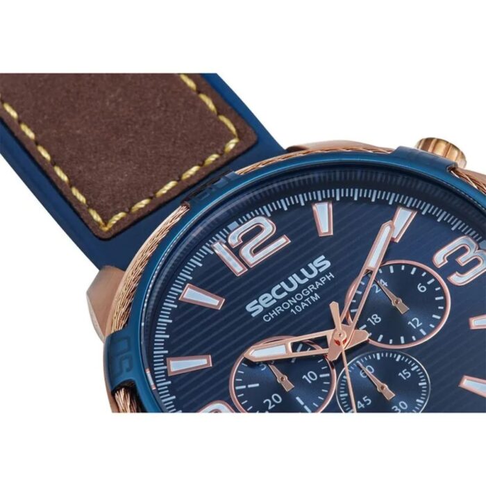Relógio Seculus Masculino Cronógrafo Azul - 44251GPSVRC2 - Image 2